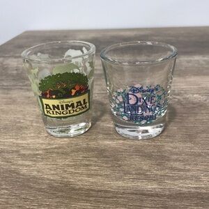 Set of 2 Disney shot glasses